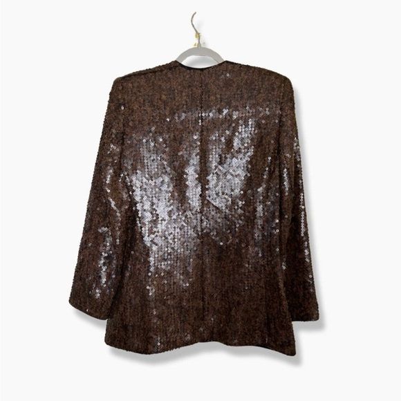ESCADA MARGARETHA LEY Jacket size 44 Fully Sequined GUC - Picture 2 of 2